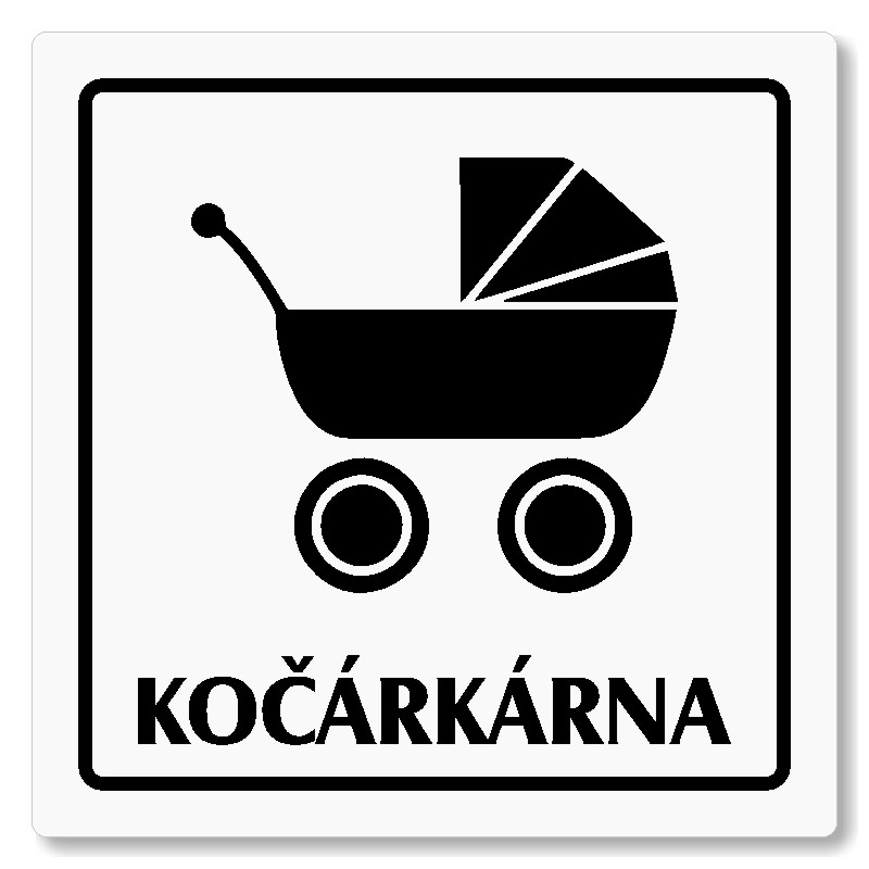 Kočárkárna, 118x118mm, bílá, Arizona